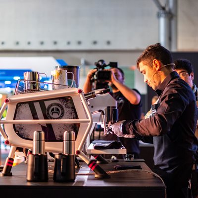 Sanremo Cafe Racer is changing the latte art play field. See it in action at Latte Art Live  
